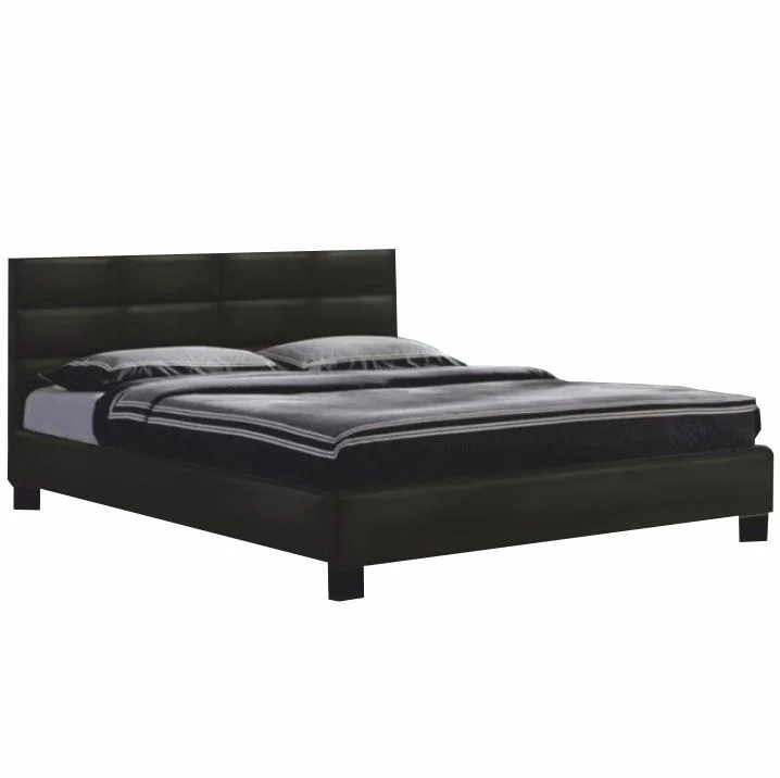 Pat tapitat 160x200 Mikel, negru