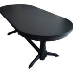 Masa Robert din lemn masiv - negru