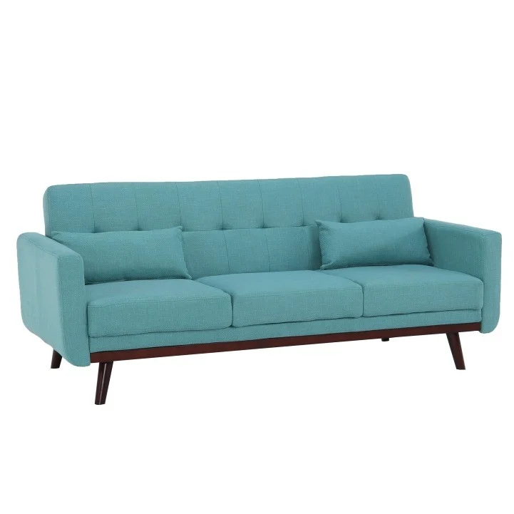 Canapea extensibila Arkadia turcoaz, stofa, 200x85x85 cm