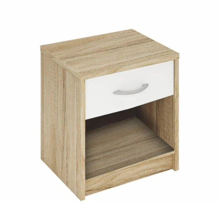 Noptiera, stejar sonoma/alb, BISI