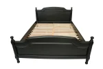 Pat lemn masiv negru 120x200 cm