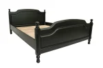 Pat lemn masiv negru 120x200 cm