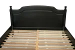 Pat lemn masiv negru 120x200 cm