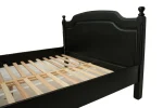 Pat lemn masiv negru 120x200 cm