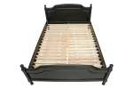 Pat lemn masiv negru 120x200 cm