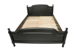 Pat lemn masiv negru 120x200 cm