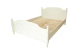 Pat lemn masiv alb, 160x200 cm