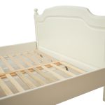 Pat lemn masiv alb, 180×200 cm