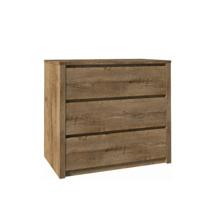 Comoda cu trei sertare, stejar, MONTANA