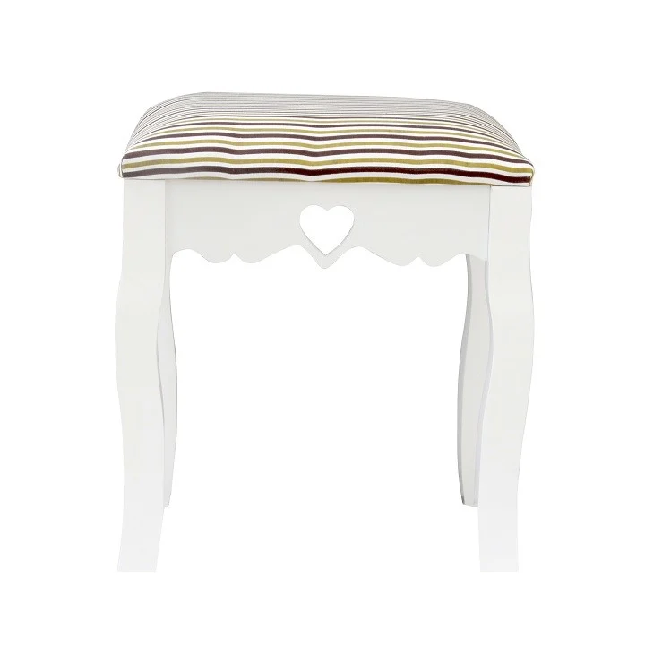 Taburet, alb/model dungat, WAGNER