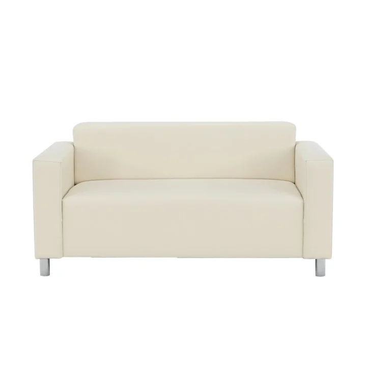 Canapea 2 locuri, piele ecologica bej, HOMKER