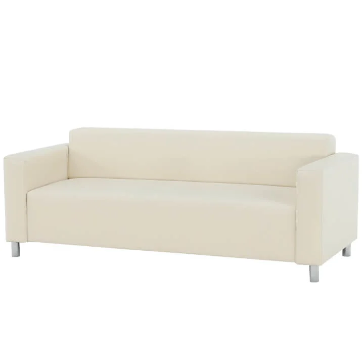 Canapea 3 locuri, Piele Ecologica Bej, HOMKER