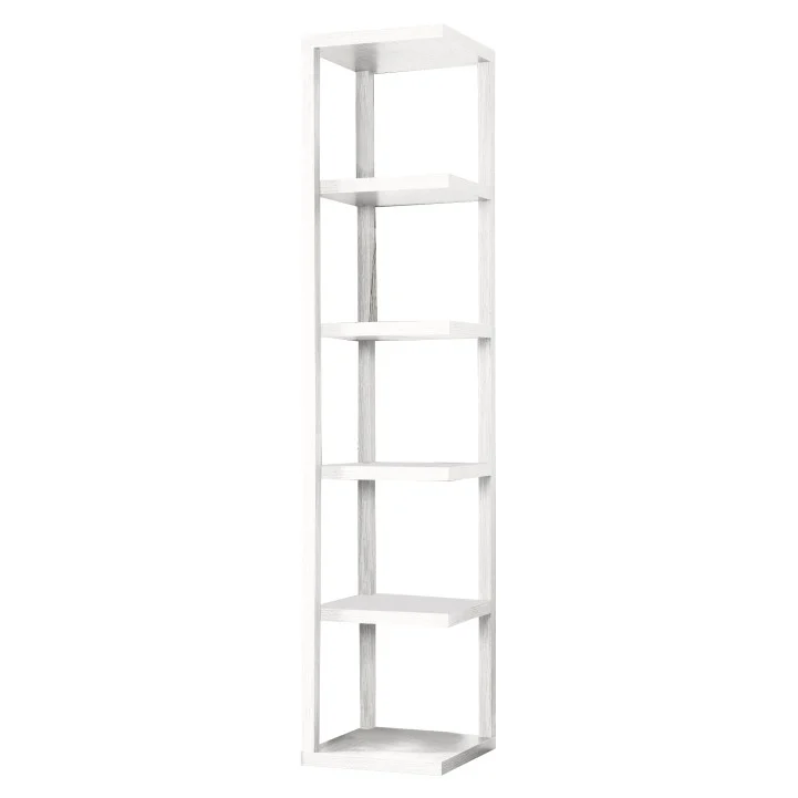 Etajera de colt, alb, CLETO