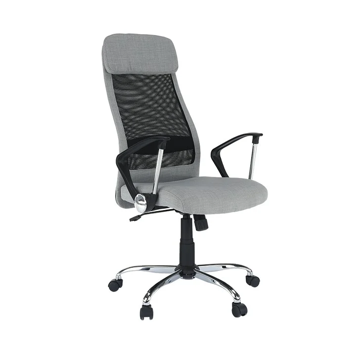 Fotoliu birou, gri deschis/negru, FABRY