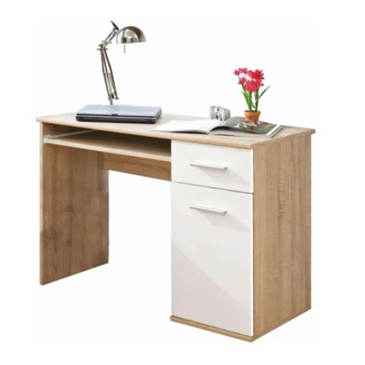 Masa PC, stejar sonoma/alb, EMIO