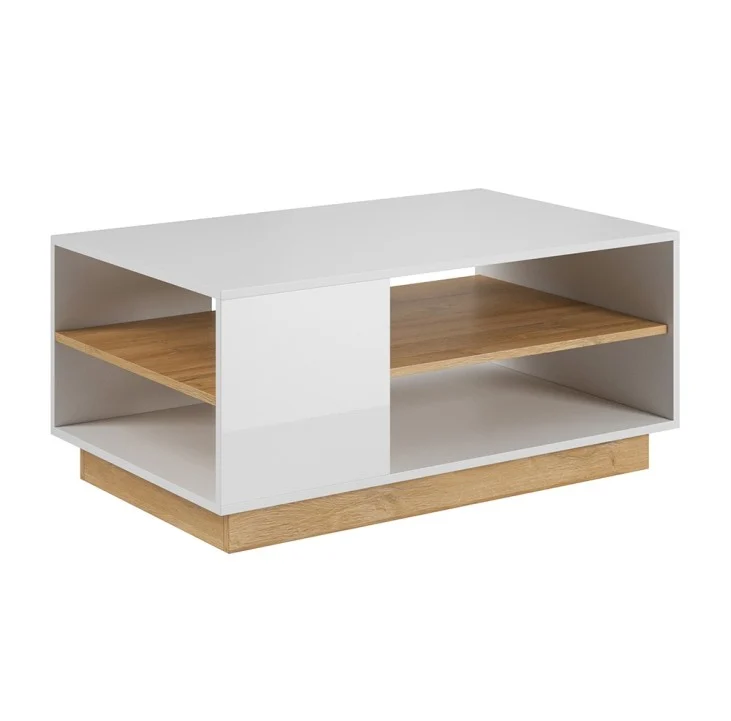 Masuta de cafea, alb/stejar grandson, CITY