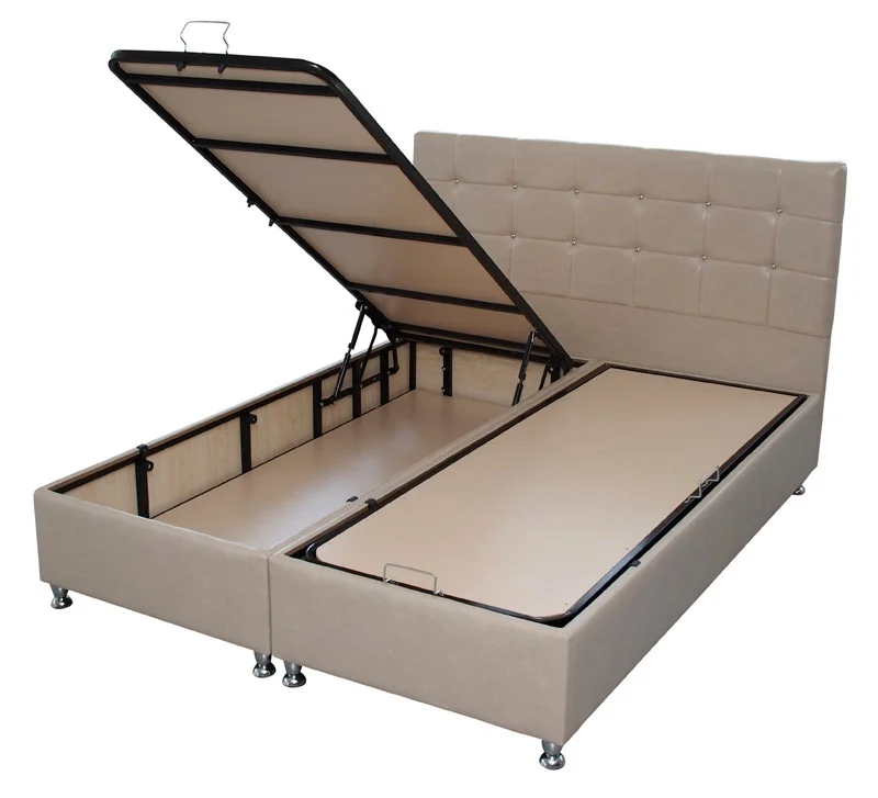 Pat tapitat 160x200 cm, crem