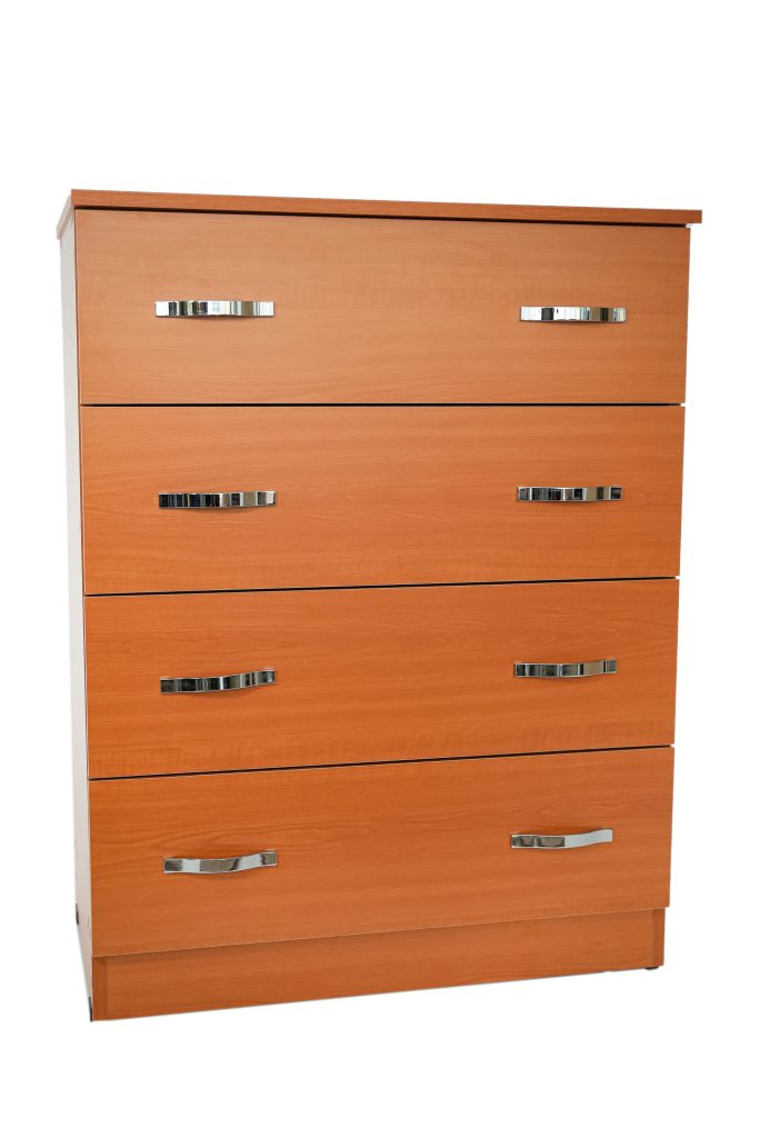 Comoda 4 sertare Cires, 80x48x105 cm