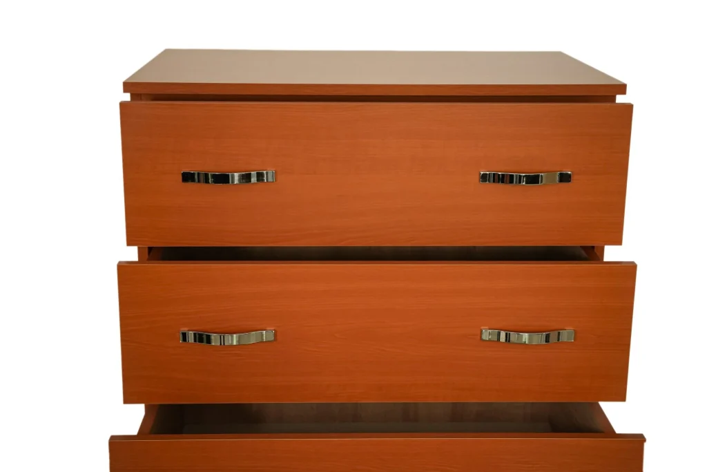 Comoda 4 sertare Cires, 80x48x105 cm