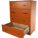 Comoda 4 sertare Cires, 80x48x105 cm