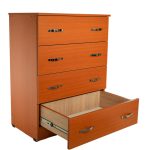 Comoda 4 sertare Cires, 80x48x105 cm