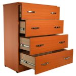 Comoda 4 sertare Cires, 80x48x105 cm