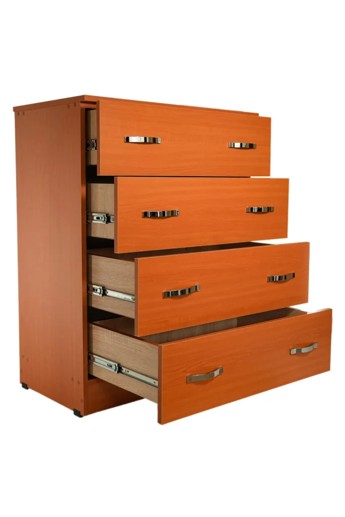 Comoda 4 sertare Cires, 80x48x105 cm