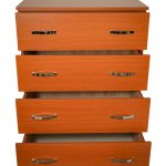 Comoda 4 sertare Cires, 80x48x105 cm