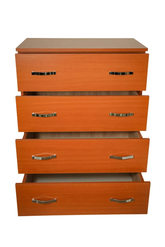 Comoda 4 sertare Cires, 80x48x105 cm