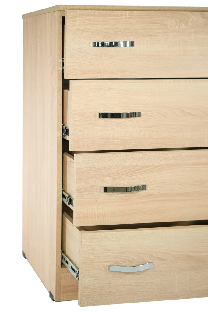 Comoda 4 sertare Sonoma, 80x50x105 cm
