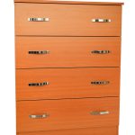 Comoda 4 sertare Cires, 80x48x105 cm