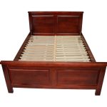 Pat lemn masiv Marius 160×200 cm, mahon