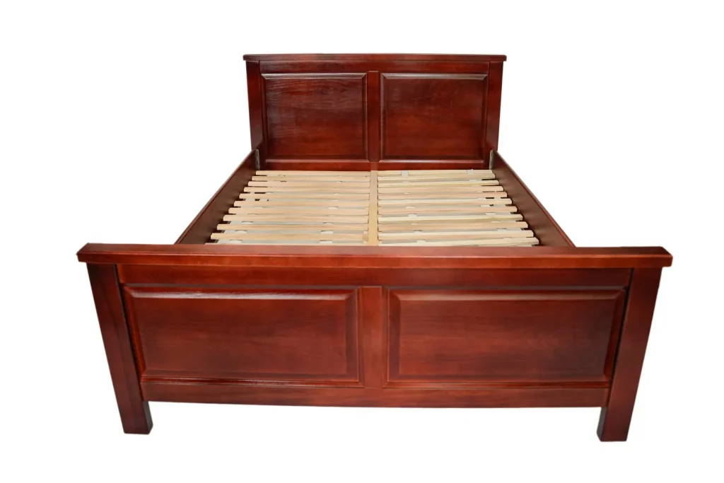 Pat lemn masiv Marius, 120x200 cm, mahon