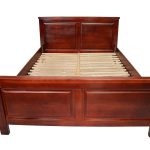 Pat lemn masiv Marius 160×200 cm, mahon