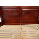 Pat lemn masiv Marius 160×200 cm, mahon