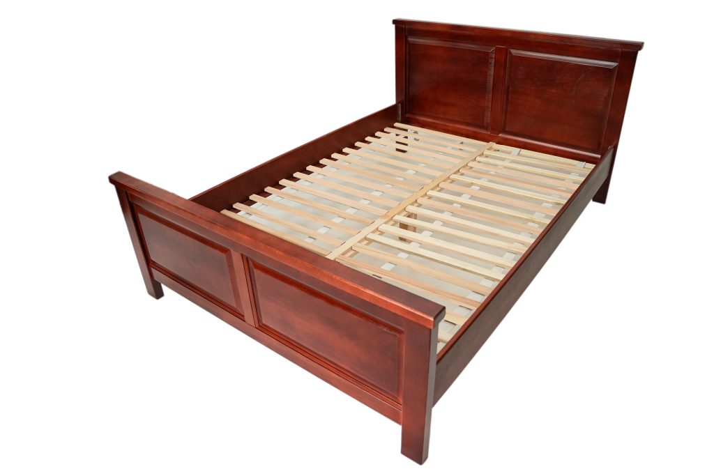 Pat lemn masiv Marius 160×200 cm, mahon