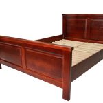 Pat lemn masiv Marius 160×200 cm, mahon