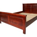 Pat lemn masiv Marius 160×200 cm, mahon