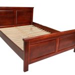 Pat lemn masiv Marius 160×200 cm, mahon