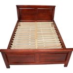 Pat lemn masiv Marius 160×200 cm, mahon