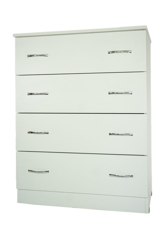 Comoda 4 sertare Alb, 80x48x105 cm