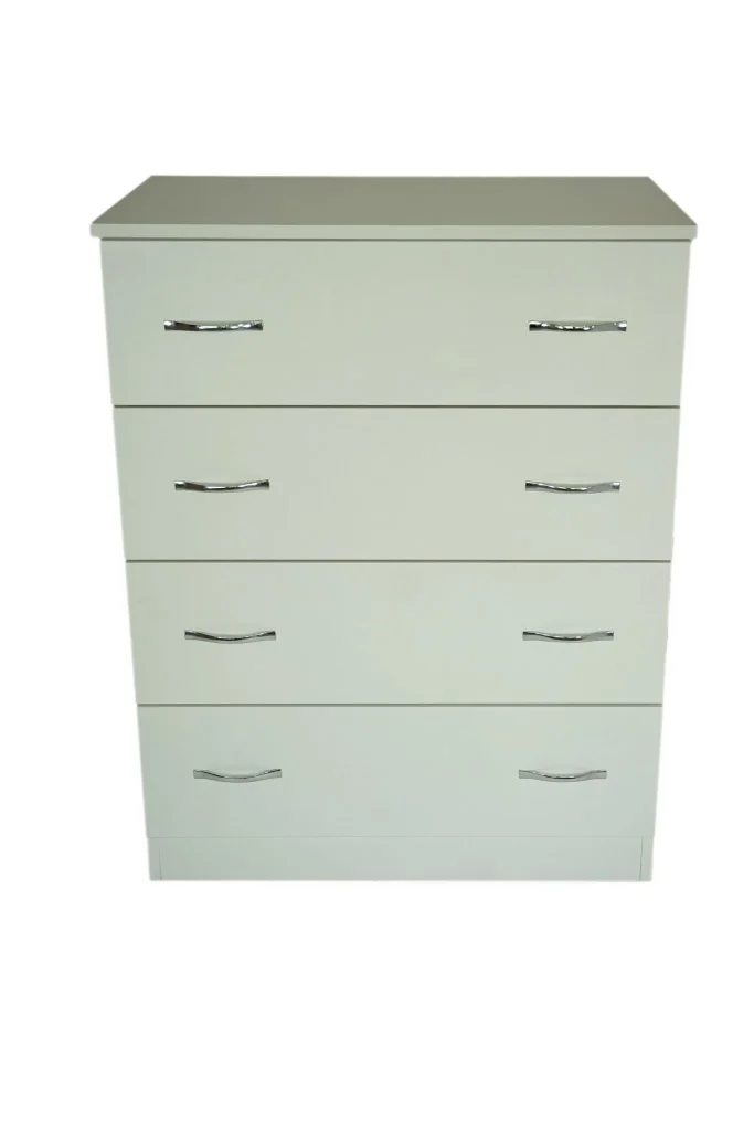 Comoda 4 sertare Alb, 80x48x105 cm