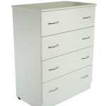 Comoda 4 sertare Alb, 80x48x105 cm