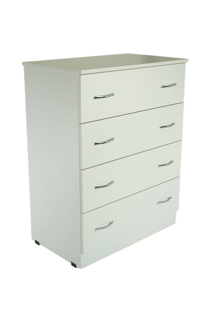 Comoda 4 sertare Alb, 80x48x105 cm