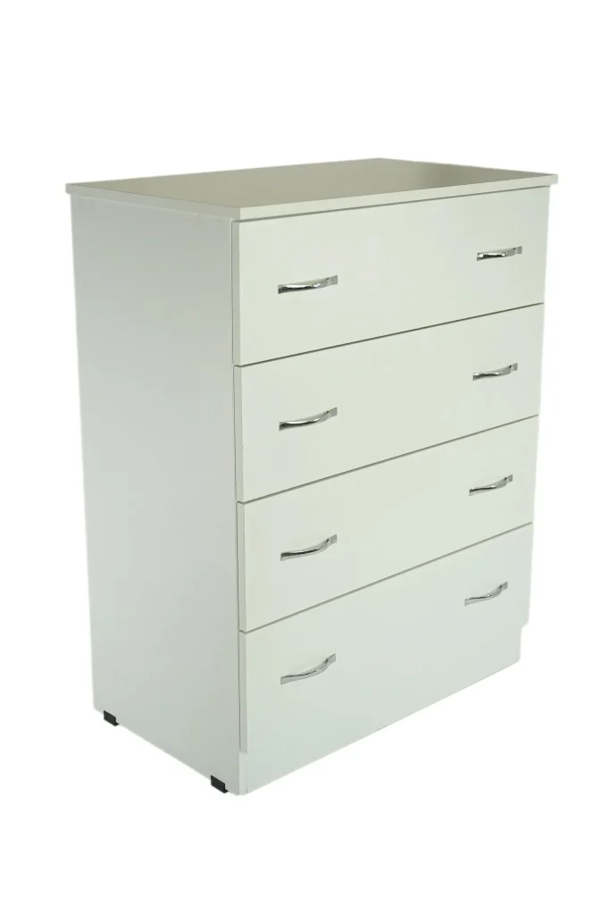 Comoda 4 sertare Alb, 80x48x105 cm