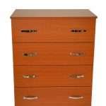 Comoda 4 sertare Cires, 80x48x105 cm