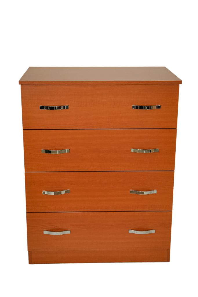 Comoda 4 sertare Cires, 80x48x105 cm