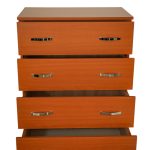 Comoda 4 sertare Cires, 80x48x105 cm