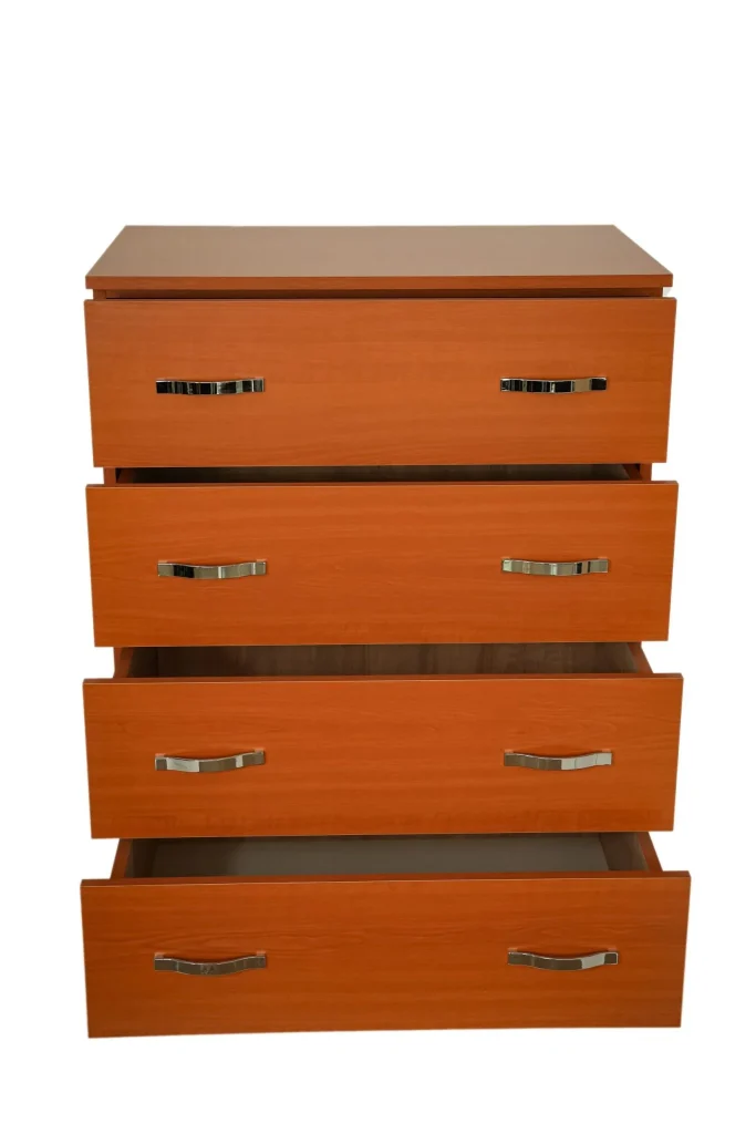 Comoda 4 sertare Cires, 80x48x105 cm