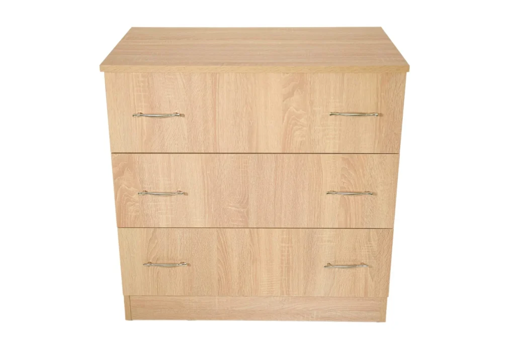 Comoda 3 sertare Sonoma, 80x48x82 cm